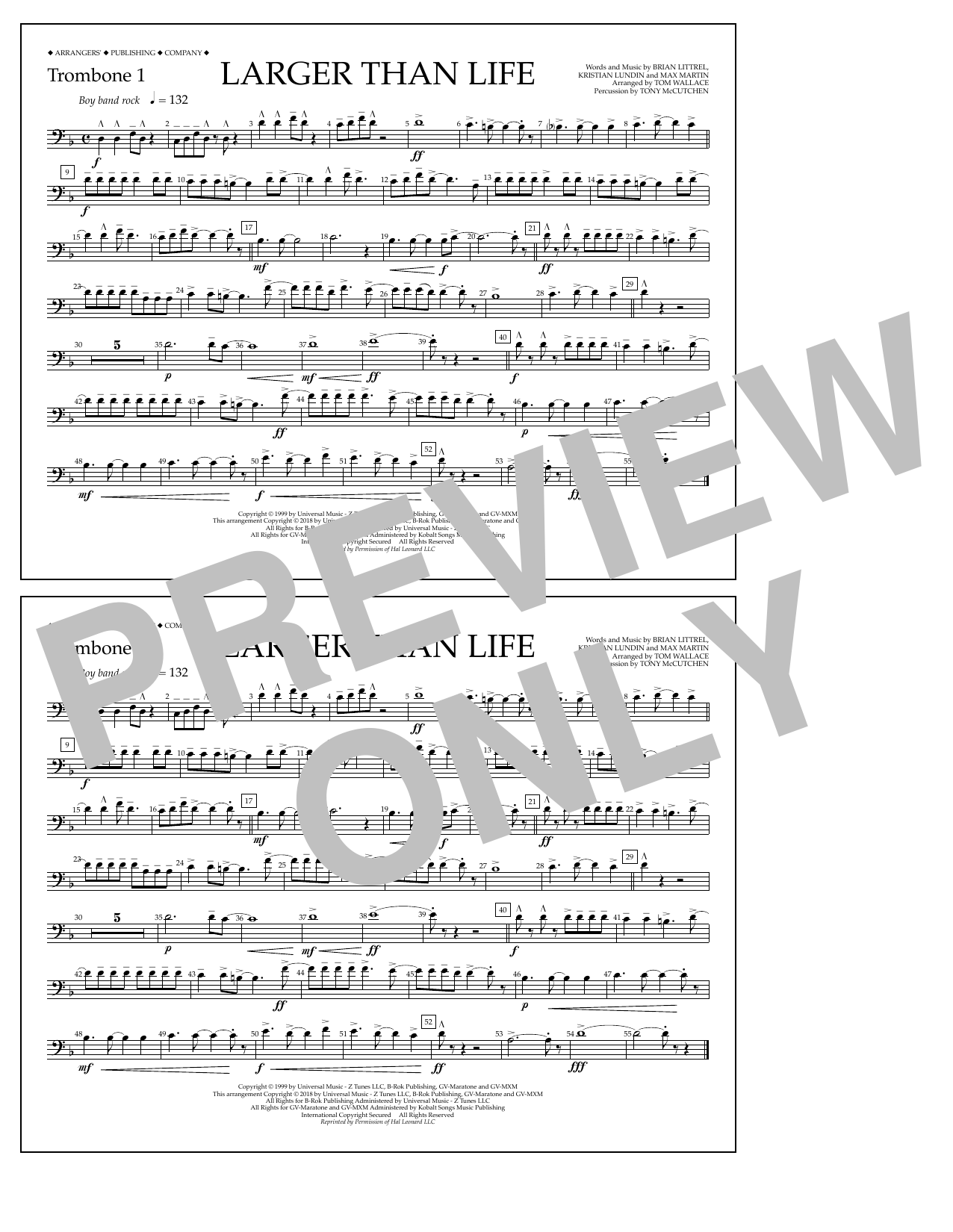 Learn to play Tom Wallace Larger Than Life - Trombone 1 sheet music for Marching Band in minutes. Price: 7.8900$ Tom Wallace Larger Than Life - Trombone 1 sheet music notes and chords arranged for Marching Band
