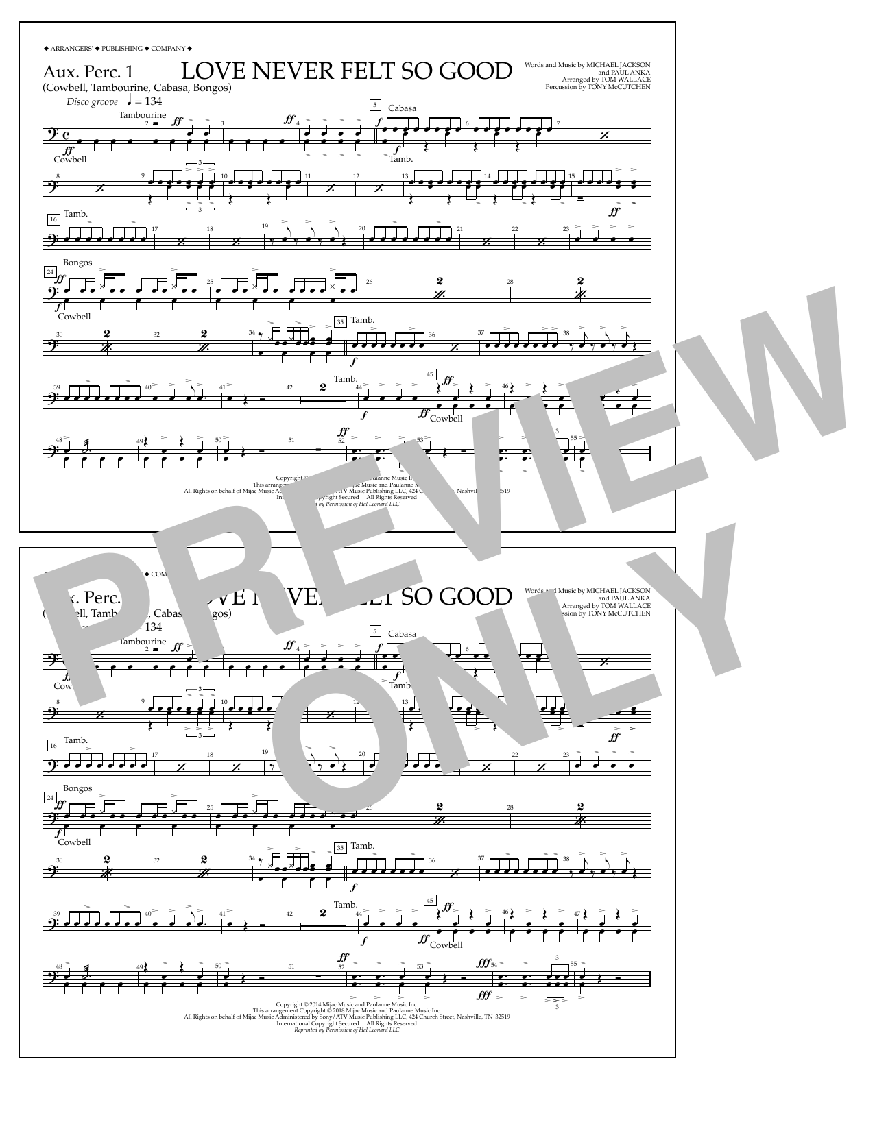 Learn to play Tom Wallace Love Never Felt So Good - Aux. Perc. 1 sheet music for Marching Band in minutes. Price: 7.8900$ Tom Wallace Love Never Felt So Good - Aux. Perc. 1 sheet music notes and chords arranged for Marching Band