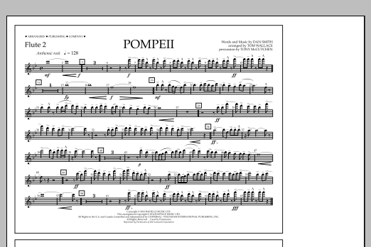 Learn to play Tom Wallace Pompeii - Flute 2 sheet music for Marching Band in minutes. Tom Wallace Pompeii - Flute 2 sheet music notes and chords