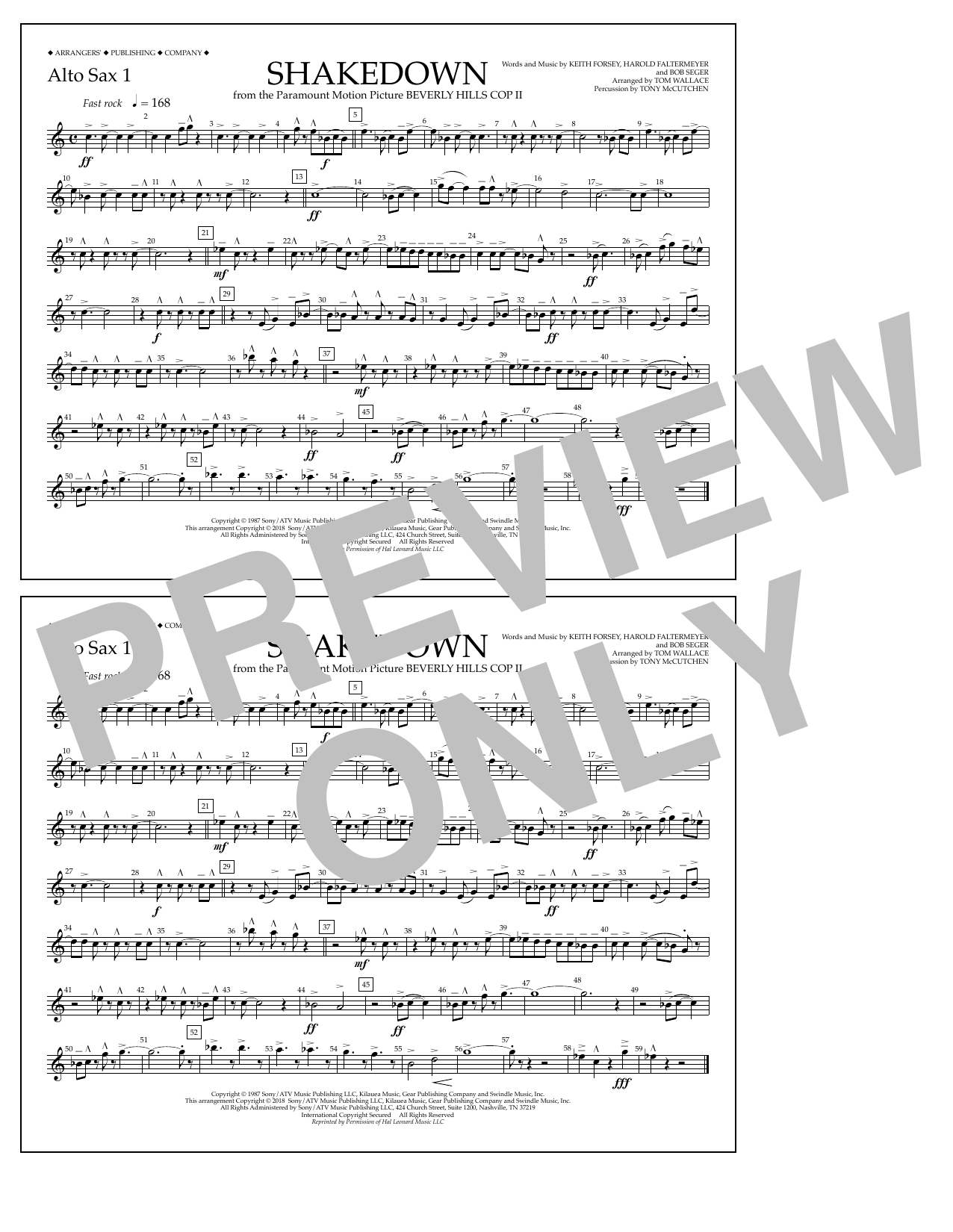 Learn to play Tom Wallace Shakedown - Alto Sax 1 sheet music for Marching Band in minutes. Price: 7.8900$ Tom Wallace Shakedown - Alto Sax 1 sheet music notes and chords arranged for Marching Band