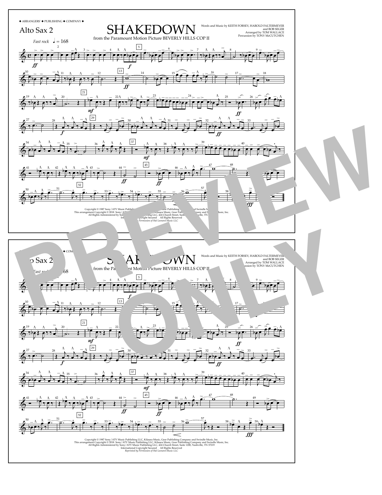 Learn to play Tom Wallace Shakedown - Alto Sax 2 sheet music for Marching Band in minutes. Price: 7.8900$ Tom Wallace Shakedown - Alto Sax 2 sheet music notes and chords arranged for Marching Band