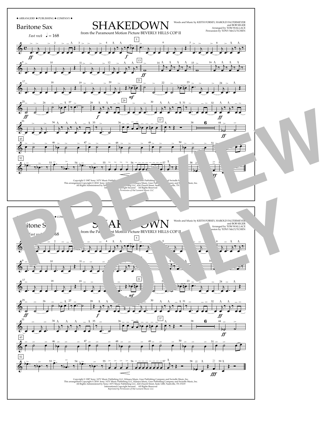 Learn to play Tom Wallace Shakedown - Baritone Sax sheet music for Marching Band in minutes. Price: 7.8900$ Tom Wallace Shakedown - Baritone Sax sheet music notes and chords arranged for Marching Band