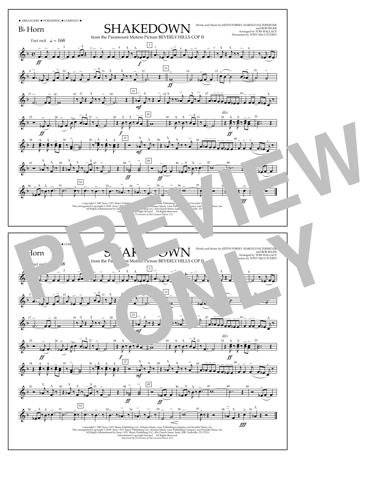 Learn to play Tom Wallace Shakedown - Bb Horn sheet music for Marching Band in minutes. Price: 7.8900$ Tom Wallace Shakedown - Bb Horn sheet music notes and chords arranged for Marching Band