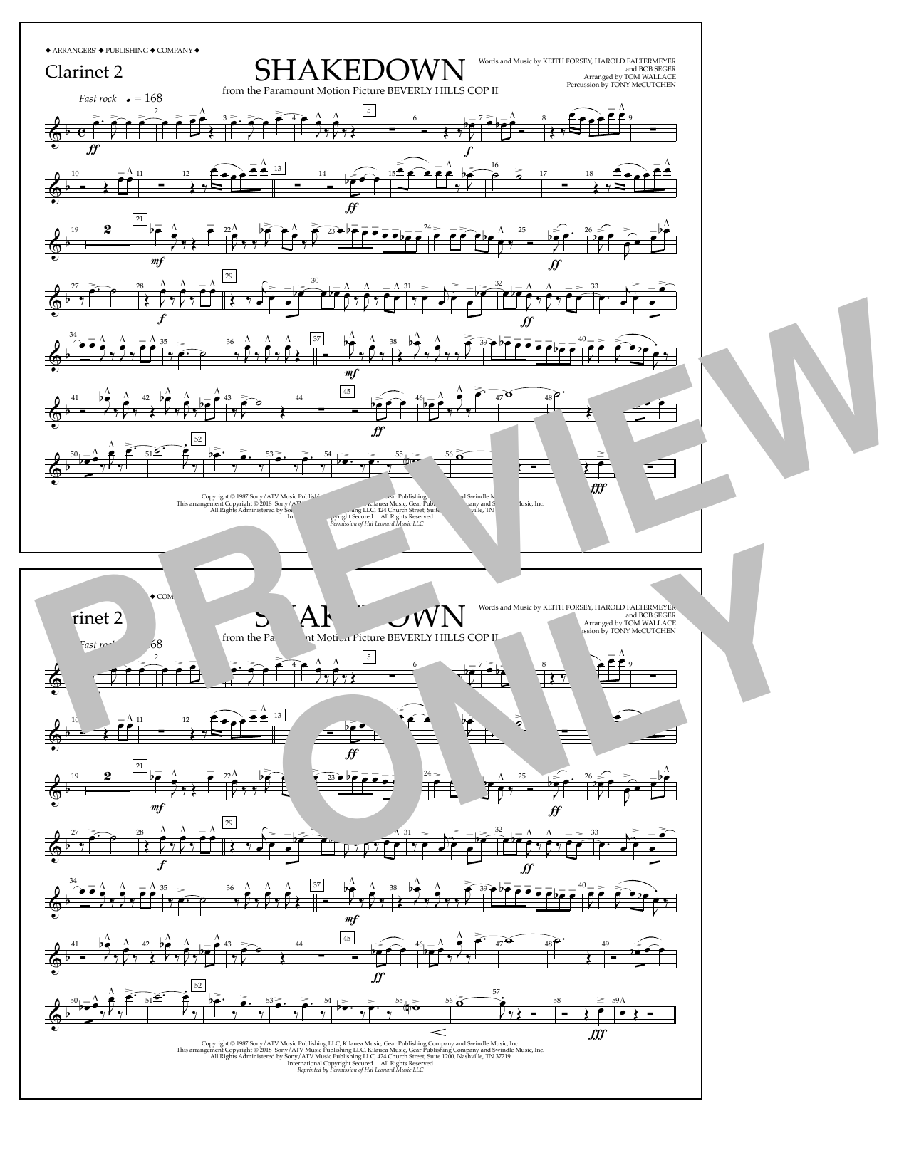 Learn to play Tom Wallace Shakedown - Clarinet 2 sheet music for Marching Band in minutes. Price: 7.8900$ Tom Wallace Shakedown - Clarinet 2 sheet music notes and chords arranged for Marching Band