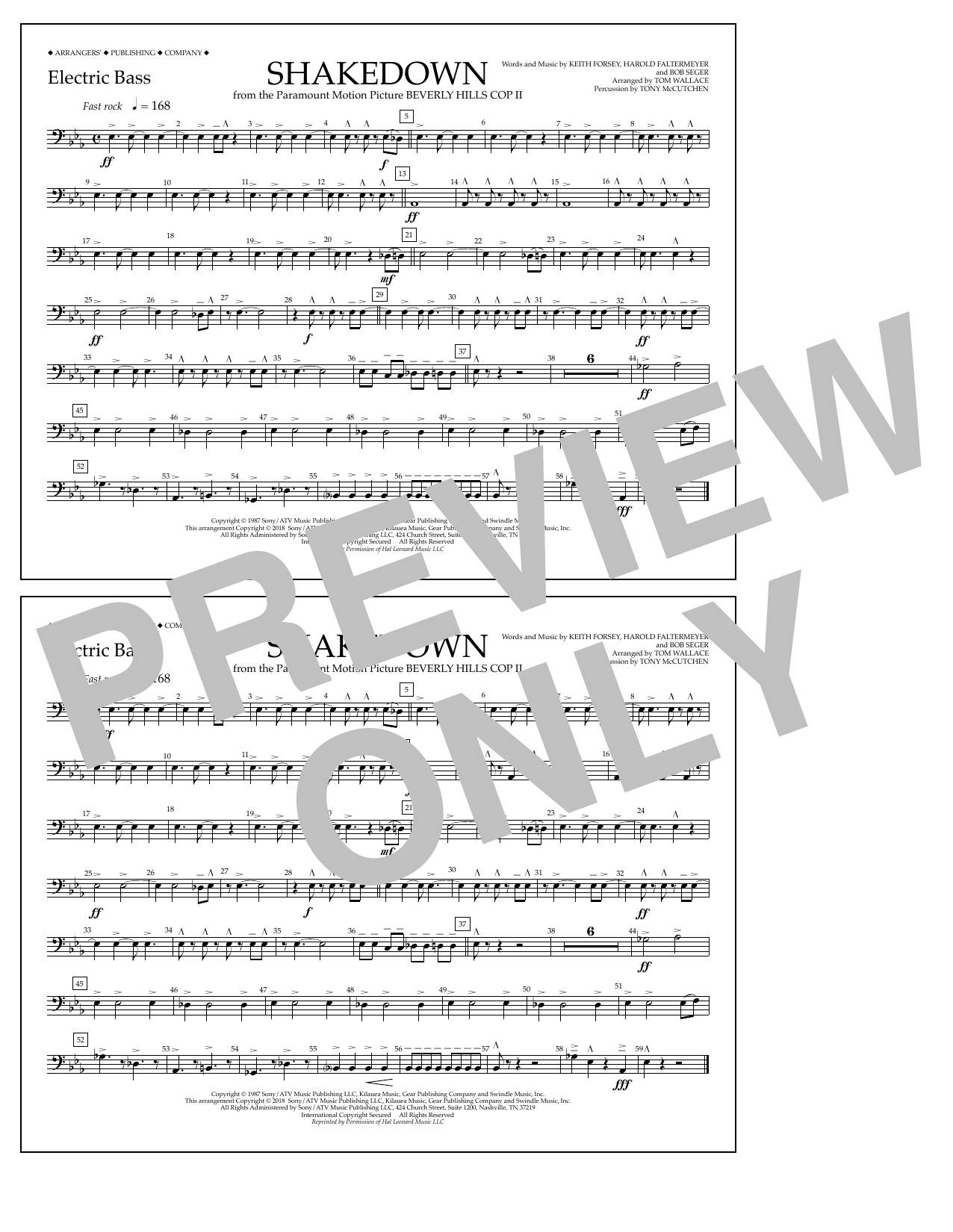 Learn to play Tom Wallace Shakedown - Electric Bass sheet music for Marching Band in minutes. Price: 7.8900$ Tom Wallace Shakedown - Electric Bass sheet music notes and chords arranged for Marching Band