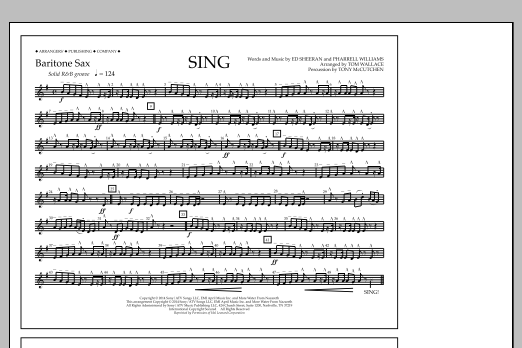 Learn to play Tom Wallace Sing - Baritone Sax sheet music for Marching Band in minutes. Price: 7.8900$ Tom Wallace Sing - Baritone Sax sheet music notes and chords arranged for Marching Band