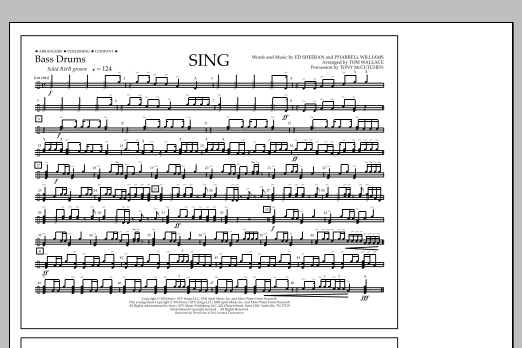 Learn to play Tom Wallace Sing - Bass Drums sheet music for Marching Band in minutes. Price: 7.8900$ Tom Wallace Sing - Bass Drums sheet music notes and chords arranged for Marching Band