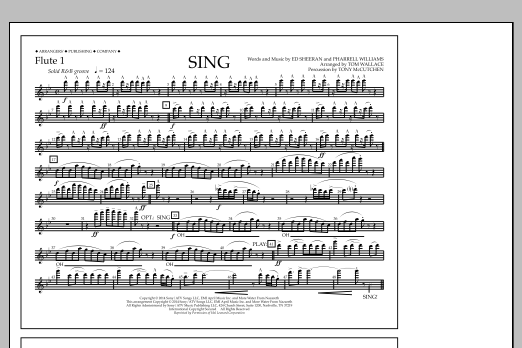 Learn to play Tom Wallace Sing - Flute 1 sheet music for Marching Band in minutes. Price: 7.8900$ Tom Wallace Sing - Flute 1 sheet music notes and chords arranged for Marching Band