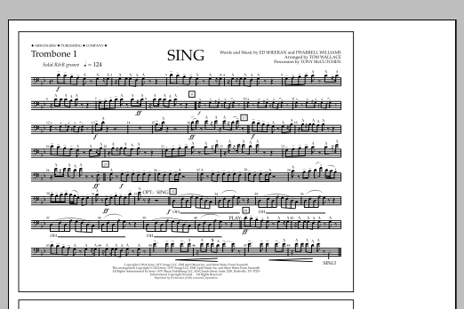 Learn to play Tom Wallace Sing - Trombone 1 sheet music for Marching Band in minutes. Price: 7.8900$ Tom Wallace Sing - Trombone 1 sheet music notes and chords arranged for Marching Band