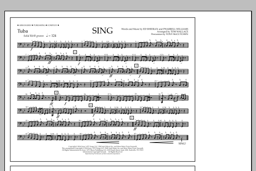 Tom Wallace Sing - Tuba sheet music notes and chords. Download Printable PDF.