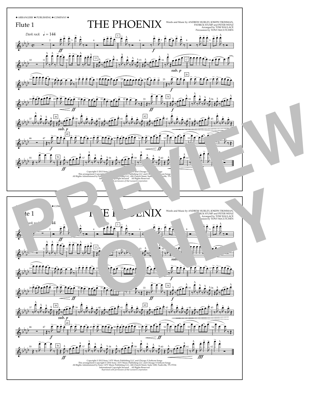 Learn to play Tom Wallace The Phoenix - Flute 1 sheet music for Marching Band in minutes. Price: 7.8900$ Tom Wallace The Phoenix - Flute 1 sheet music notes and chords arranged for Marching Band