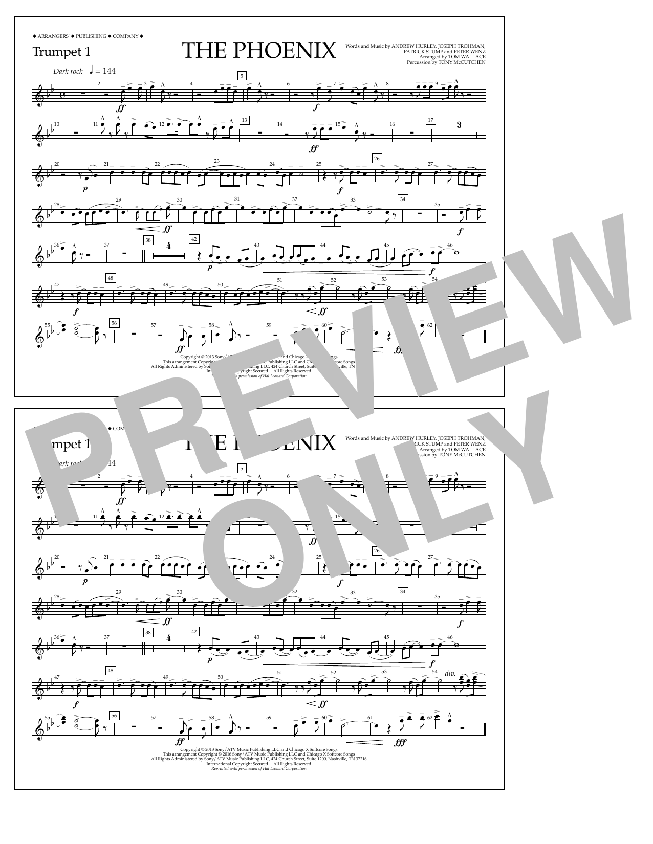 Learn to play Tom Wallace The Phoenix - Trumpet 1 sheet music for Marching Band in minutes. Price: 7.8900$ Tom Wallace The Phoenix - Trumpet 1 sheet music notes and chords arranged for Marching Band