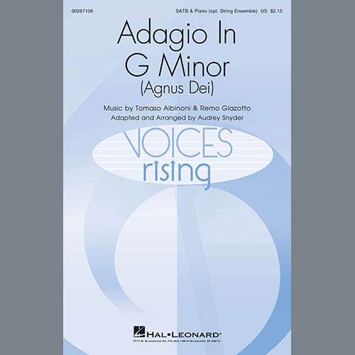 Tomaso Albinoni & Remo Giazotto Adagio In Sol Minore (Adagio In G Minor) (arr. Audrey Snyder) Profile Image