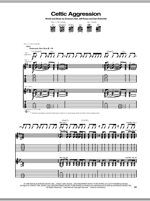Learn to play Tonic Celtic Aggression sheet music for Guitar Tab in minutes. Tonic Celtic Aggression sheet music notes and chords. Download Printable PDF.
