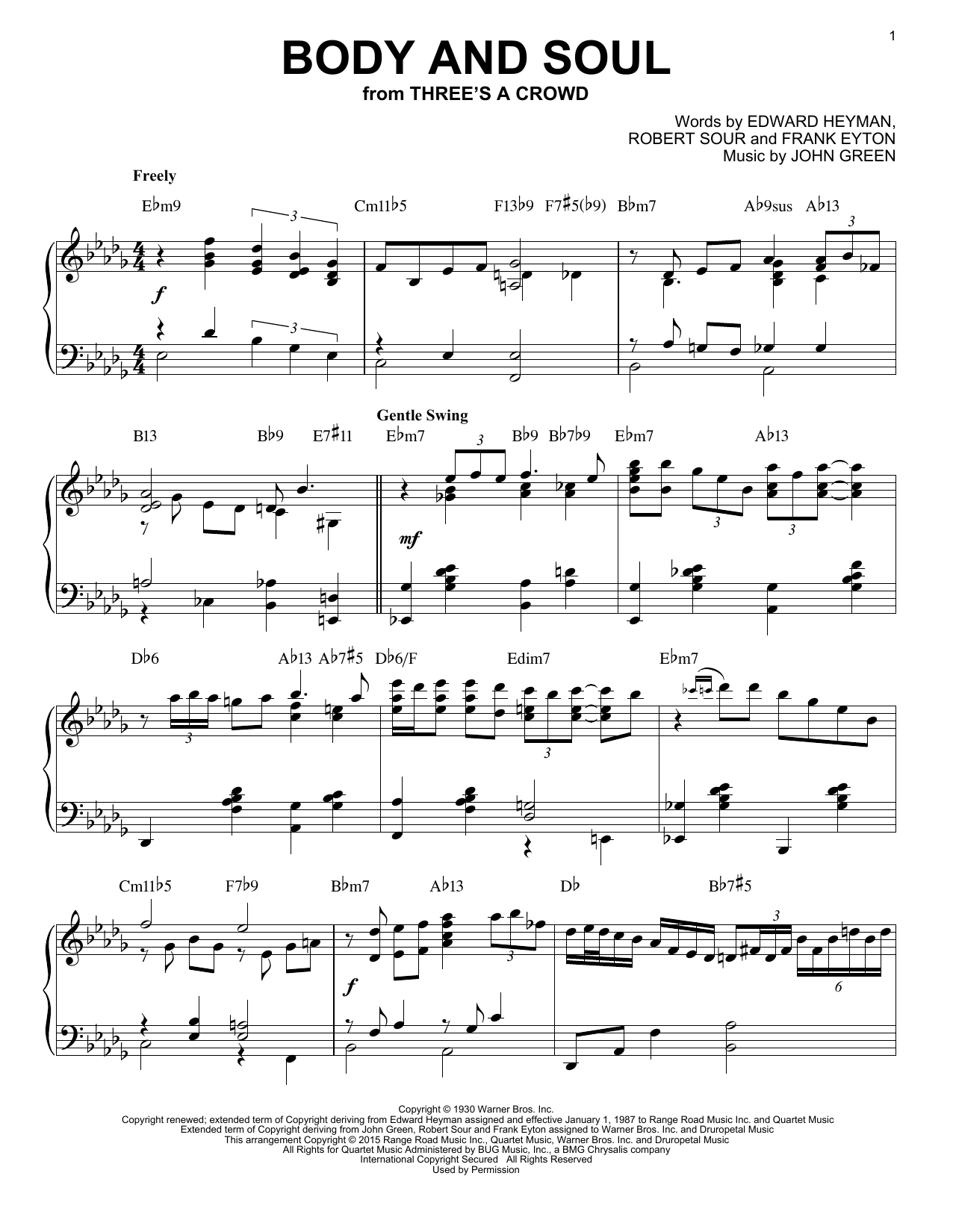 Tony Bennett & Amy Winehouse Body And Soul [Jazz version] (arr. Brent Edstrom) sheet music notes and chords. Download Printable PDF.