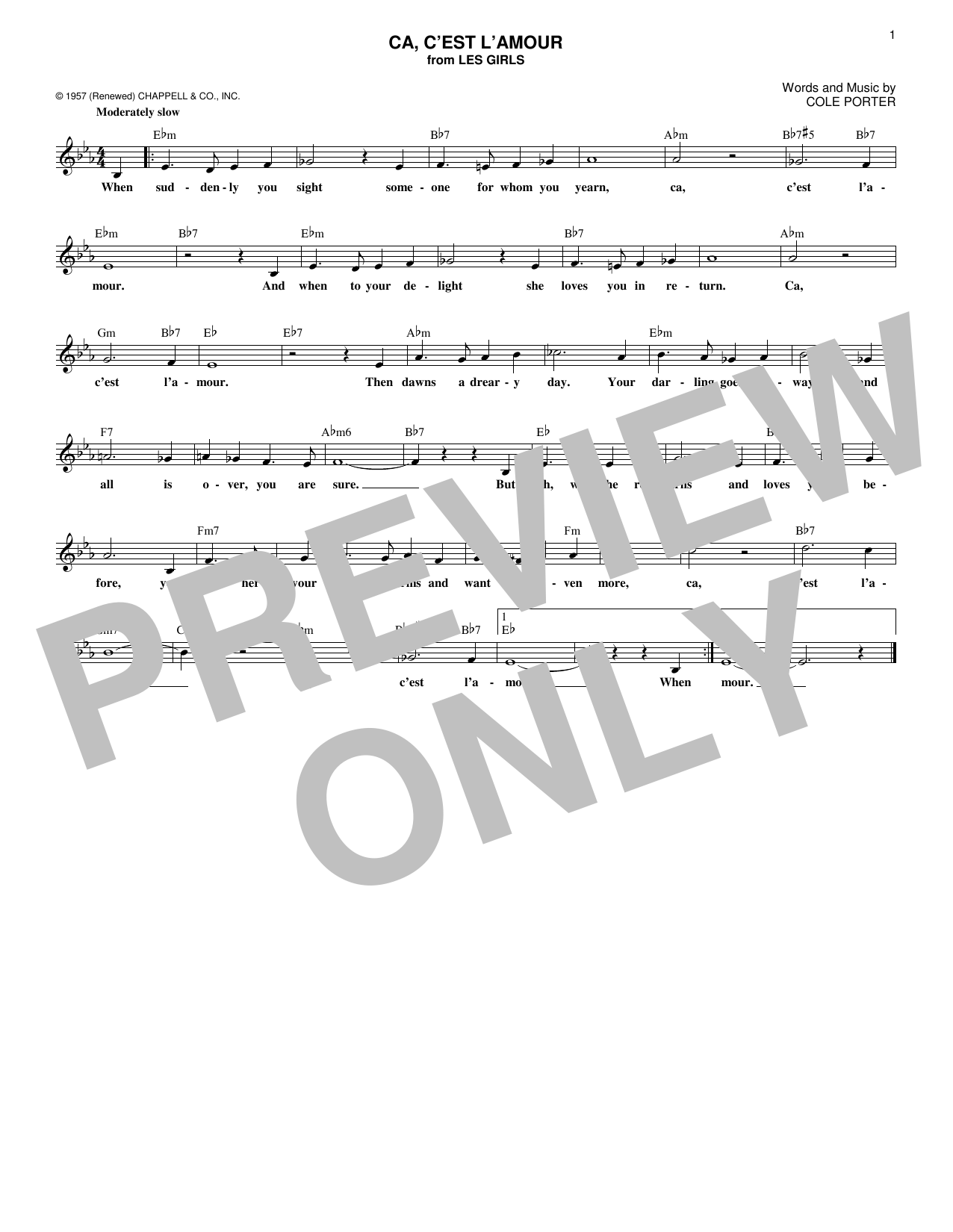 Learn to play Tony Bennett Ca, C'est L'amour sheet music for Lead Sheet / Fake Book in minutes. Price: 5.9900$ Tony Bennett Ca, C'est L'amour sheet music notes and chords arranged for Lead Sheet / Fake Book