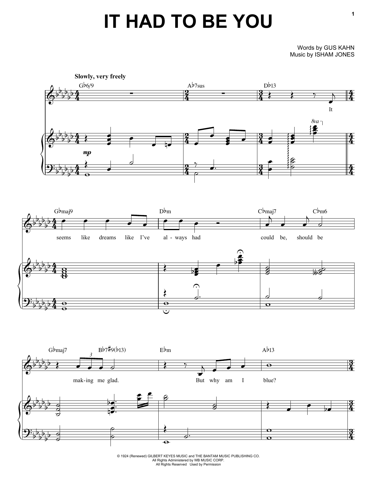 Learn to play Tony Bennett It Had To Be You sheet music for Piano & Vocal in minutes. Tony Bennett It Had To Be You sheet music notes and chords