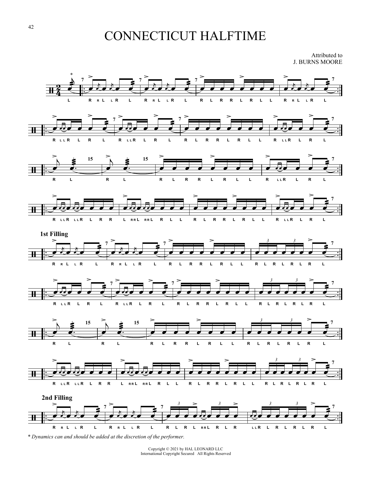 Traditional Connecticut Halftime sheet music notes and chords. Download Printable PDF.