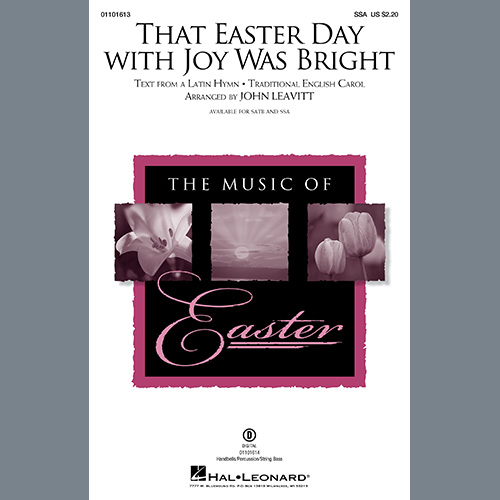 Traditional English Carol That Easter Day With Joy Was Bright (arr. John Leavitt) Profile Image