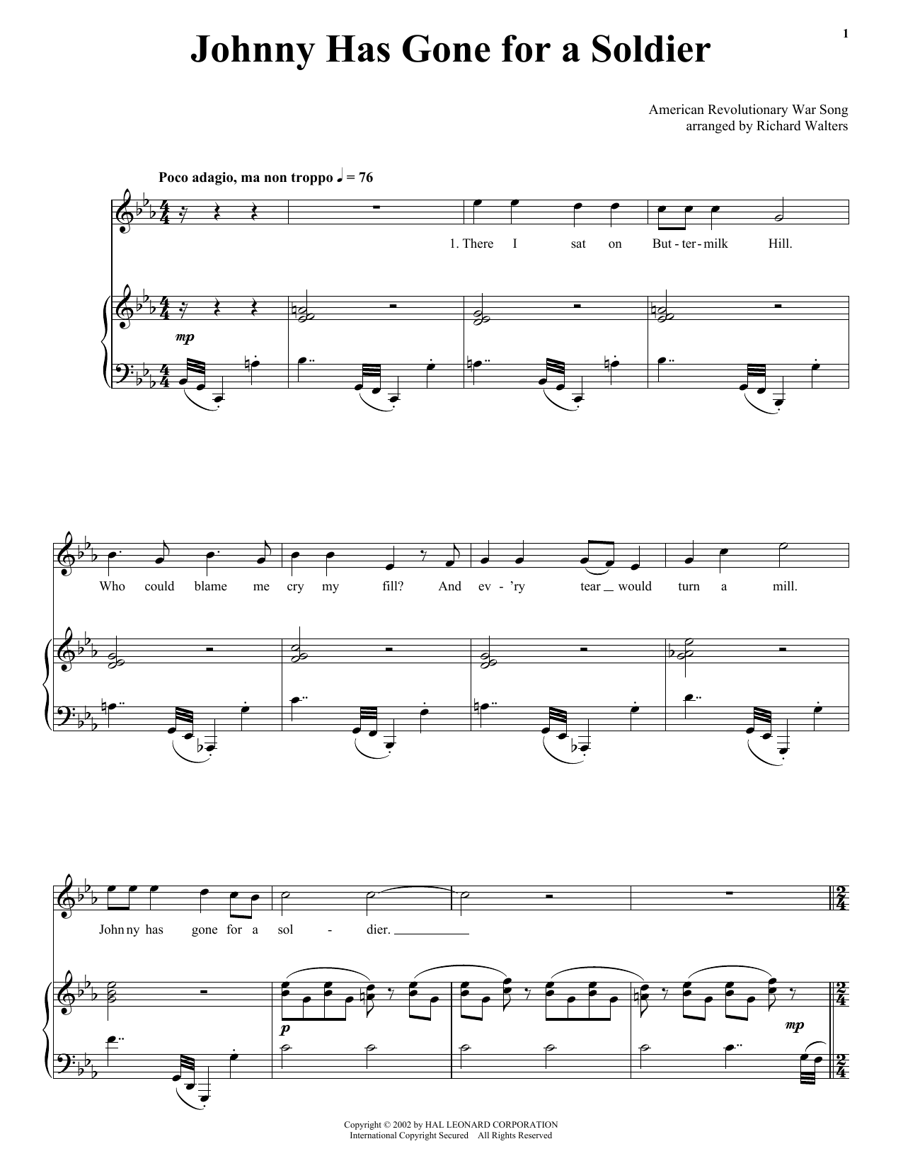 Traditional Johnny Has Gone For A Soldier sheet music notes and chords. Download Printable PDF.
