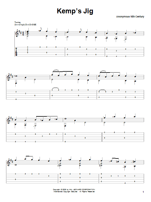 Learn to play Traditional Kemp's Jig sheet music for Solo Guitar in minutes. Traditional Kemp's Jig sheet music notes and chords