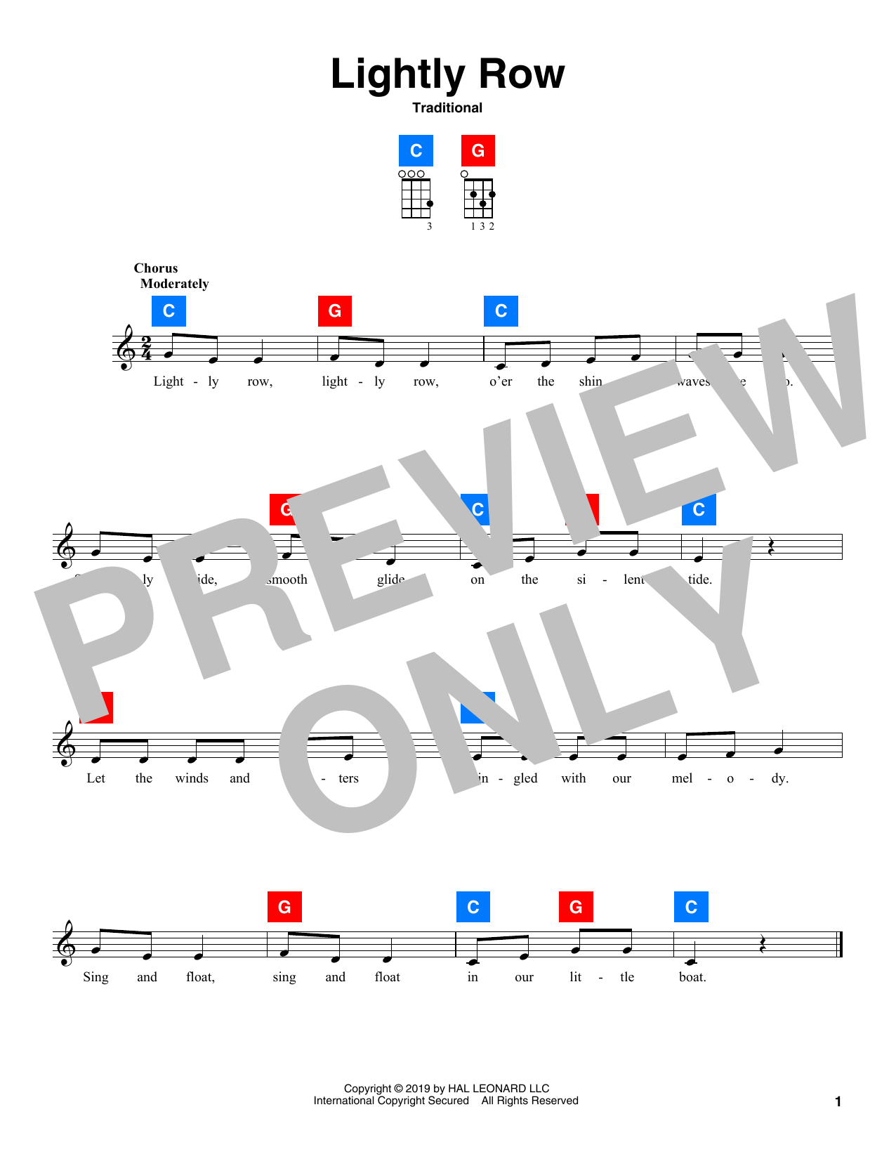 Traditional Lightly Row sheet music notes and chords. Download Printable PDF.