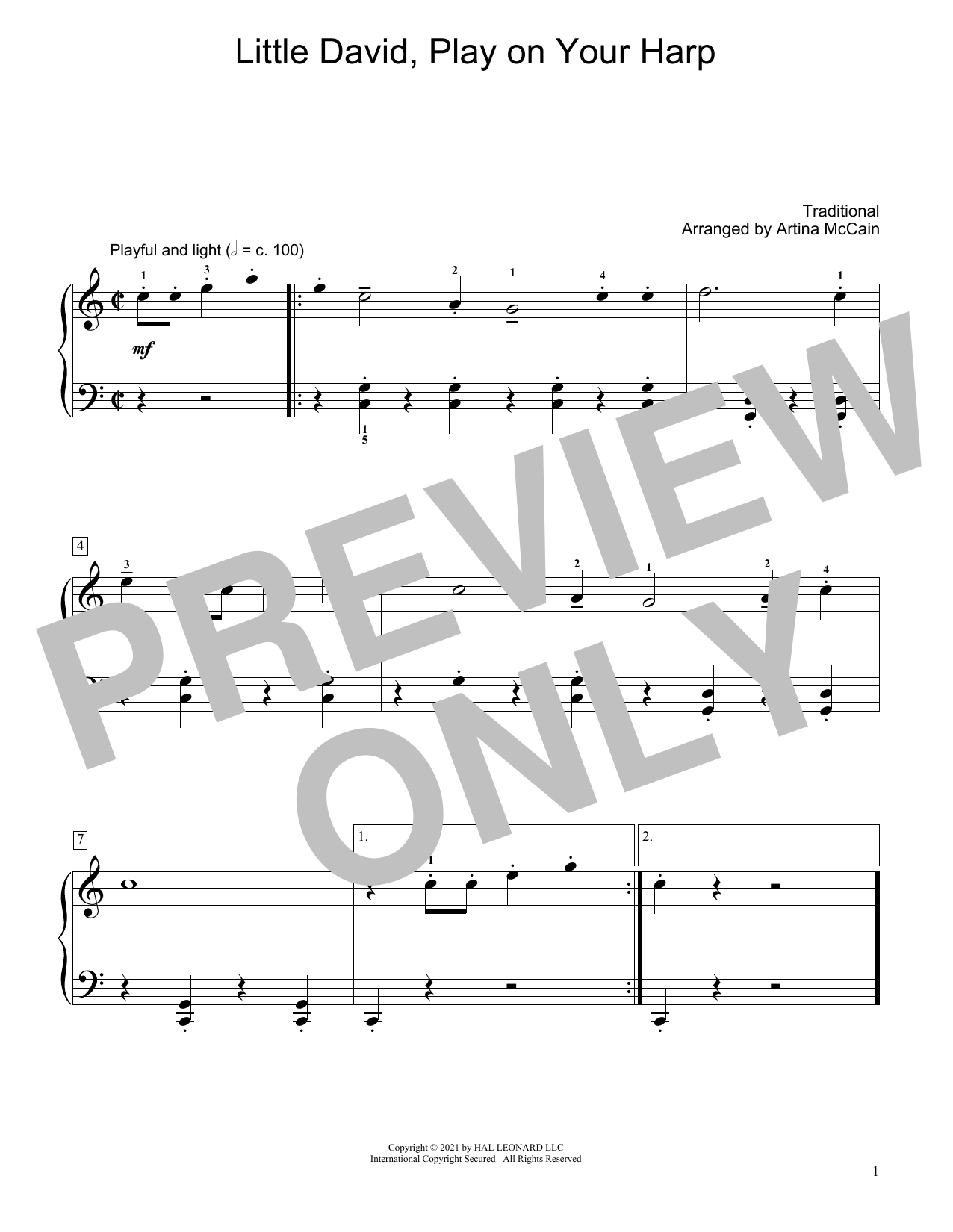Learn to play Traditional Little David, Play On Your Harp (arr. Artina McCain) sheet music for Educational Piano in minutes. Price: 6.9900$ Traditional Little David, Play On Your Harp (arr. Artina McCain) sheet music notes and chords arranged for Educational Piano
