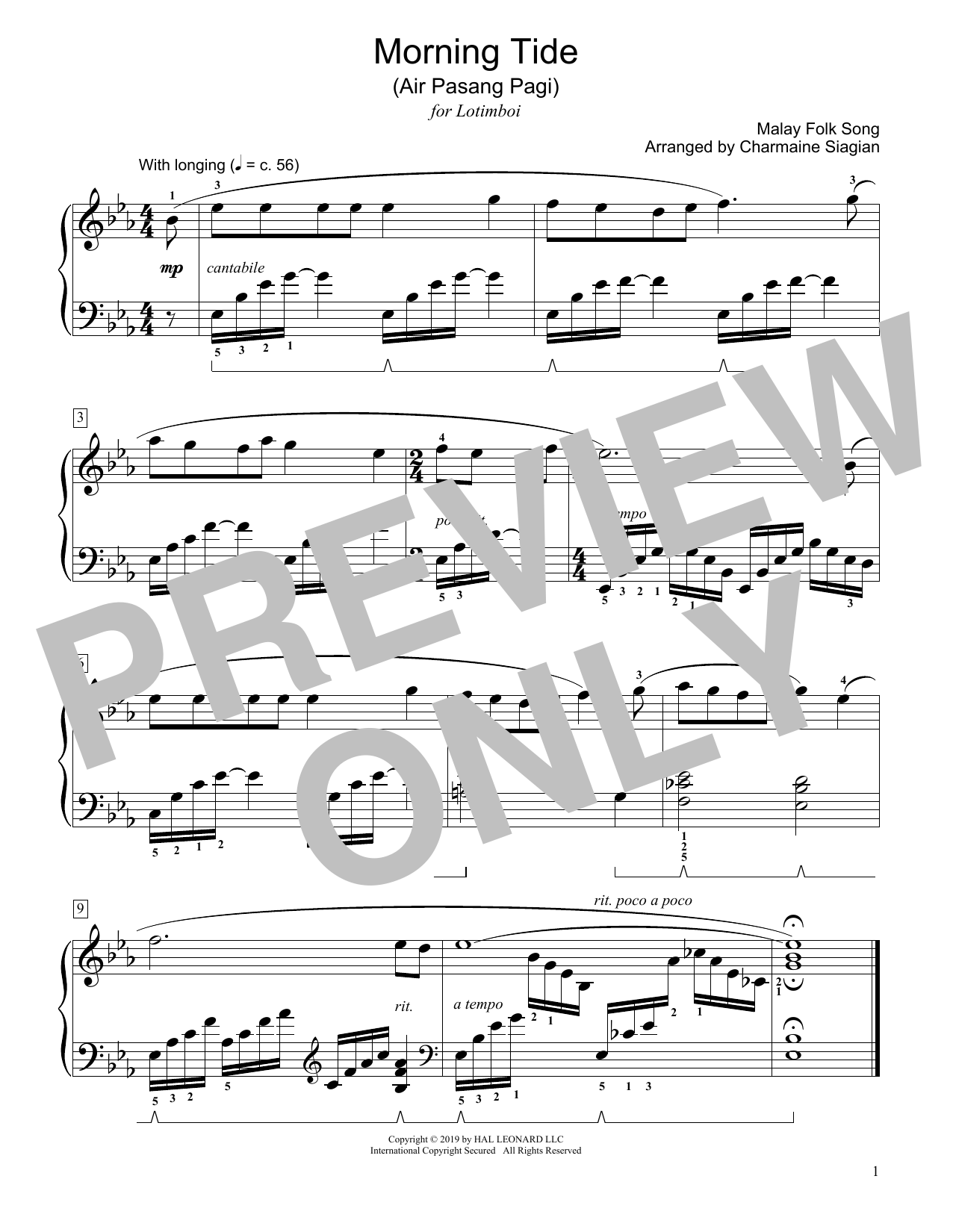 Learn to play Traditional Morning Tide (Air Pasang Pagi) (arr. Charmaine Siagian) sheet music for Educational Piano in minutes. Traditional Morning Tide (Air Pasang Pagi) (arr. Charmaine Siagian) sheet music notes and chords. Download Printable PDF.
