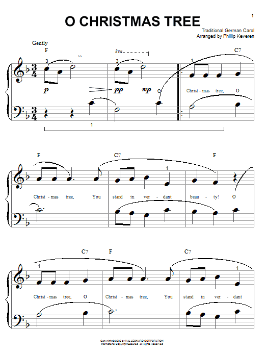 Learn to play Traditional O Christmas Tree sheet music for Beginning Piano Solo in minutes. Price: 6.9900$ Traditional O Christmas Tree sheet music notes and chords arranged for Beginning Piano Solo