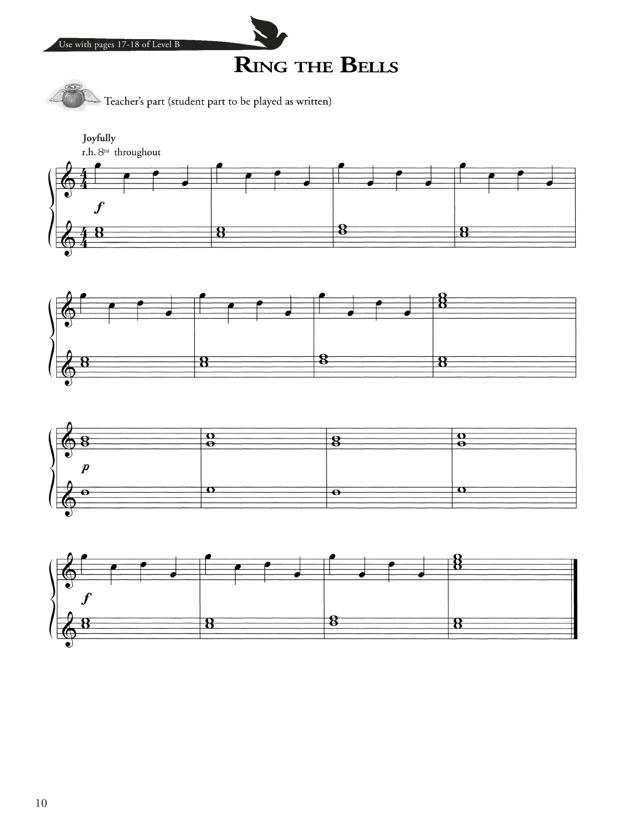 Traditional Ring The Bells sheet music notes and chords. Download Printable PDF.