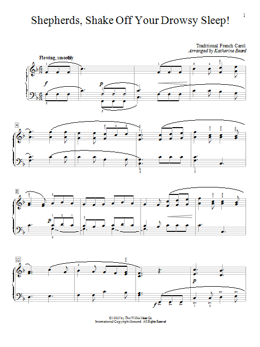 Learn to play Traditional Shepherds, Shake Off Your Drowsy Sleep! sheet music for Educational Piano in minutes. Traditional Shepherds, Shake Off Your Drowsy Sleep! sheet music notes and chords. Download Printable PDF.