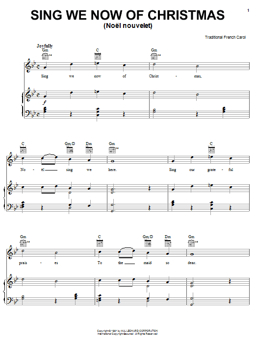 Learn to play Traditional Carol Sing We Now Of Christmas sheet music for Educational Piano in minutes. Traditional Carol Sing We Now Of Christmas sheet music notes and chords. Download Printable PDF.