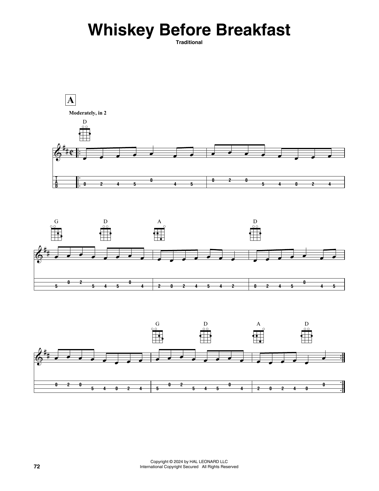 Traditional Whiskey Before Breakfast sheet music notes and chords. Download Printable PDF.