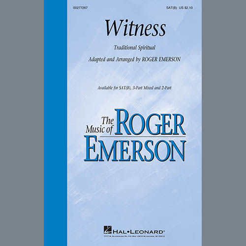 Traditional Witness (Arr. Roger Emerson) Profile Image