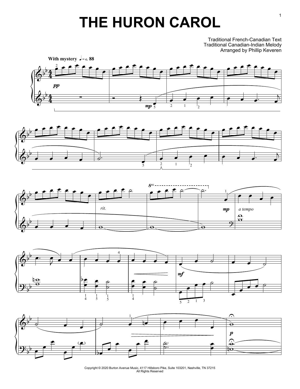 Learn to play Traditional Carol The Huron Carol (arr. Phillip Keveren) sheet music for Piano Solo in minutes. Price: 7.8900$ Traditional Carol The Huron Carol (arr. Phillip Keveren) sheet music notes and chords arranged for Piano Solo