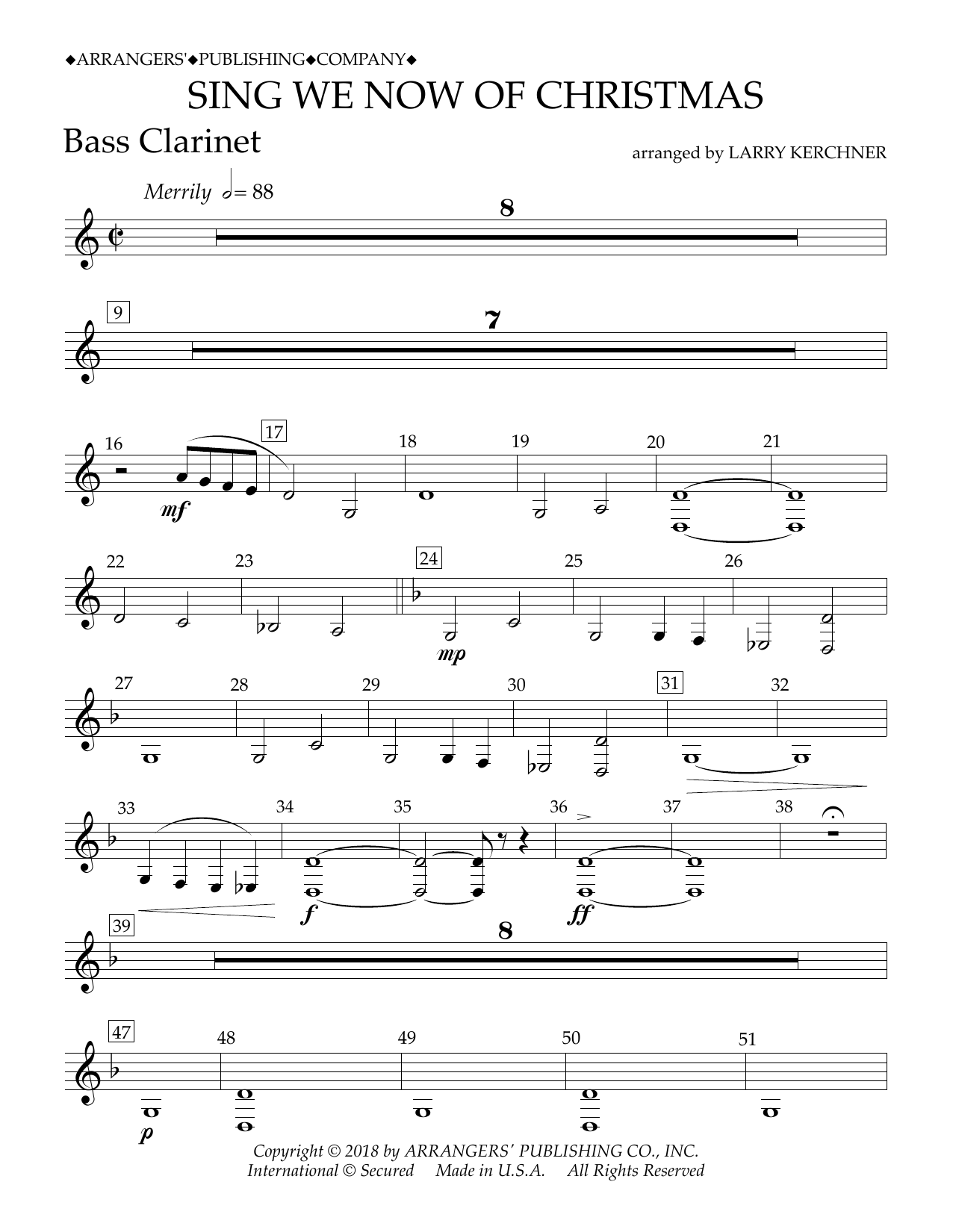 Learn to play Traditional French Carol Sing We Now of Christmas (arr. Larry Kerchner) - Bb Bass Clarinet sheet music for Concert Band in minutes. Price: 5.9900$ Traditional French Carol Sing We Now of Christmas (arr. Larry Kerchner) - Bb Bass Clarinet sheet music notes and chords arranged for Concert Band