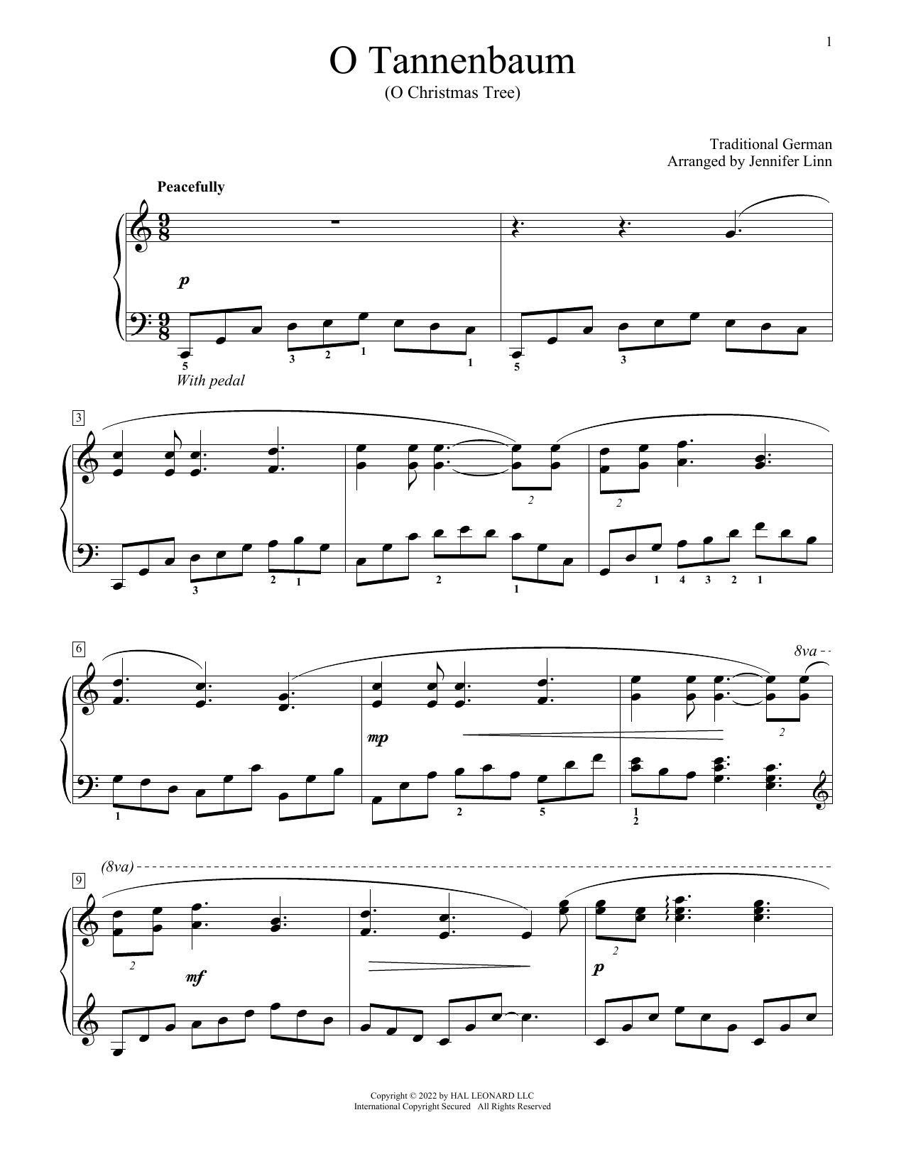 Learn to play Traditional German O Tannenbaum (arr. Jennifer Linn) sheet music for Educational Piano in minutes. Price: 6.9900$ Traditional German O Tannenbaum (arr. Jennifer Linn) sheet music notes and chords arranged for Educational Piano