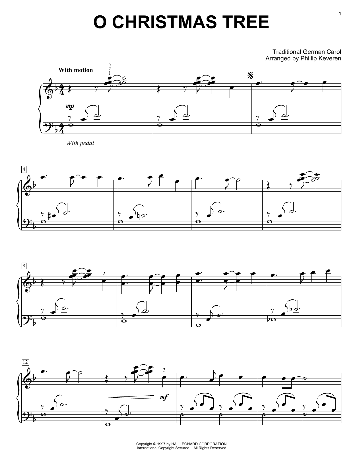 Learn to play Traditional German Carol O Christmas Tree (arr. Phillip Keveren) sheet music for Easy Piano Solo in minutes. Price: 6.9900$ Traditional German Carol O Christmas Tree (arr. Phillip Keveren) sheet music notes and chords arranged for Easy Piano Solo