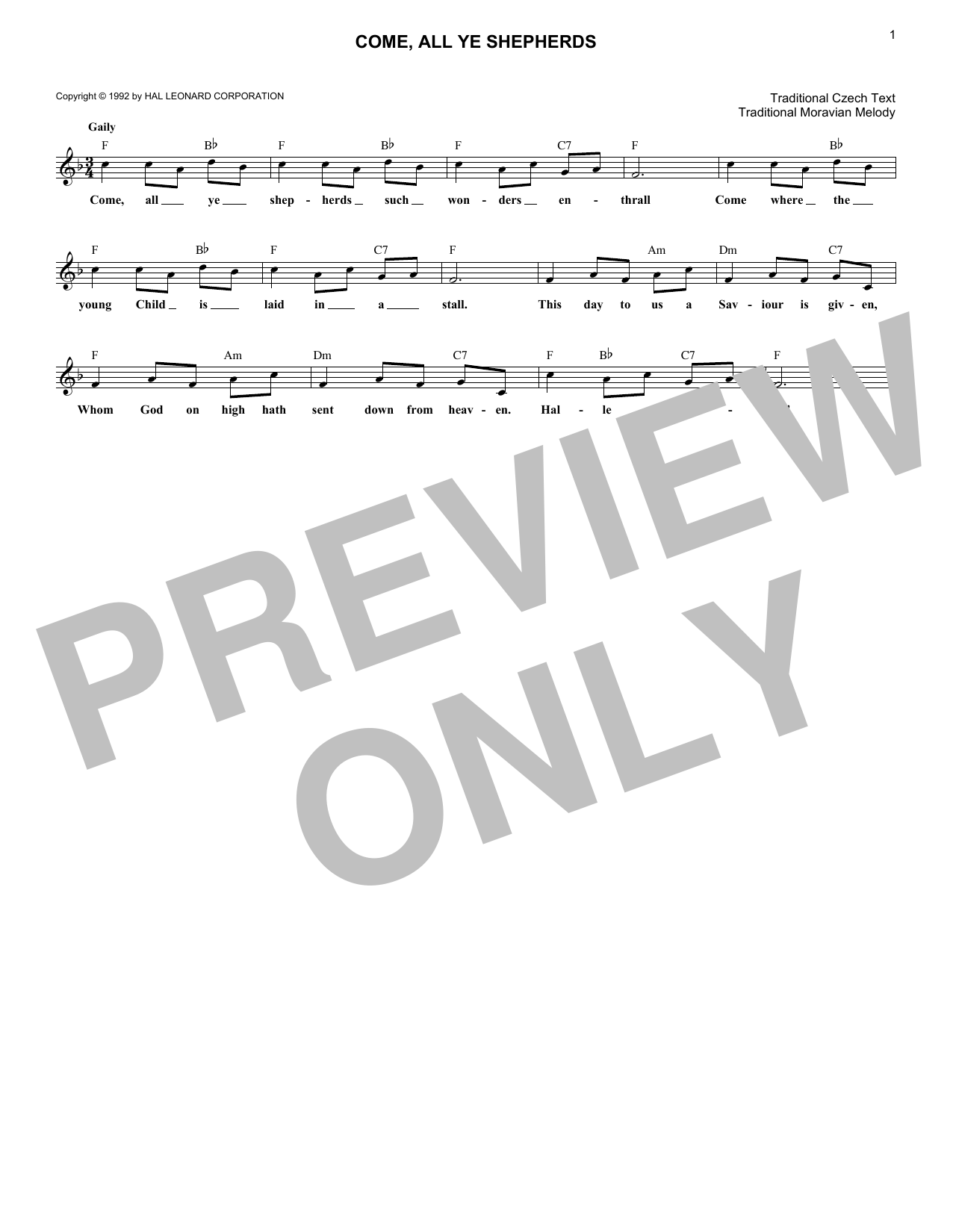 Learn to play Traditional Moravian Melody Come, All Ye Shepherds sheet music for Ukulele in minutes. Traditional Moravian Melody Come, All Ye Shepherds sheet music notes and chords. Download Printable PDF.
