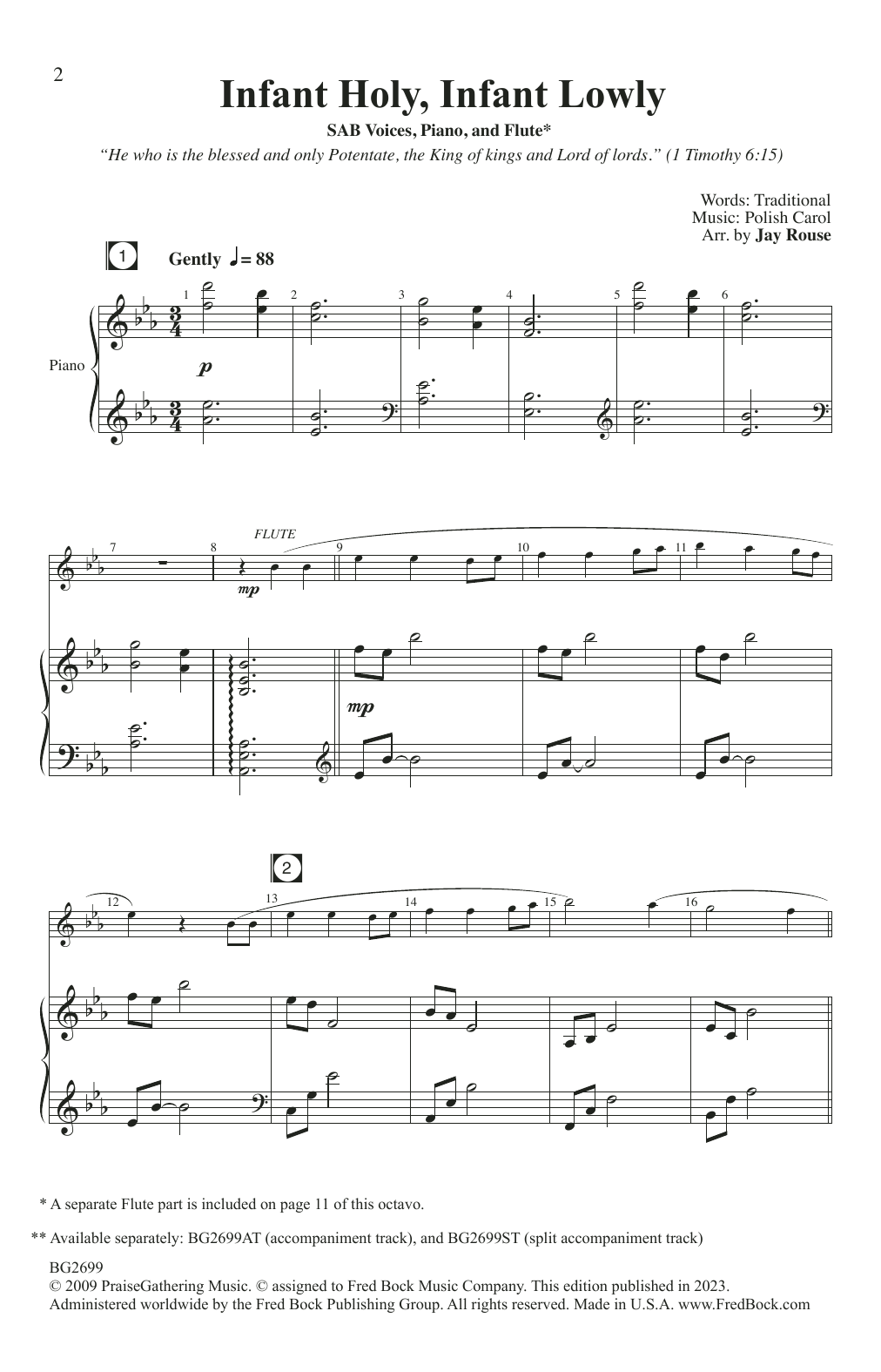 Learn to play Traditional Polish Carol Infant Holy, Infant Lowly (arr. Jay Rouse) sheet music for SATB Choir in minutes. Price: 3.9900$ Traditional Polish Carol Infant Holy, Infant Lowly (arr. Jay Rouse) sheet music notes and chords arranged for SATB Choir