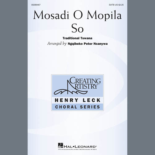 Traditional Tswana Download Printable PDF Score Easily Download Traditional Tswana Printable PDF piano music notes, guitar tabs for SATB Choir. Transpose or transcribe this score in no time - Learn how to play song progression.
