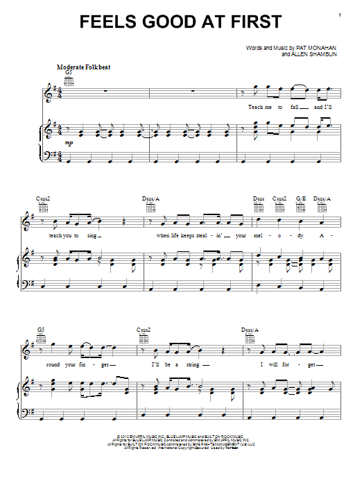 Train Feels Good At First sheet music notes and chords. Download Printable PDF.