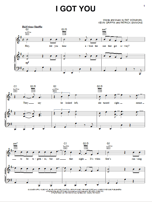 Train I Got You sheet music notes and chords. Download Printable PDF.