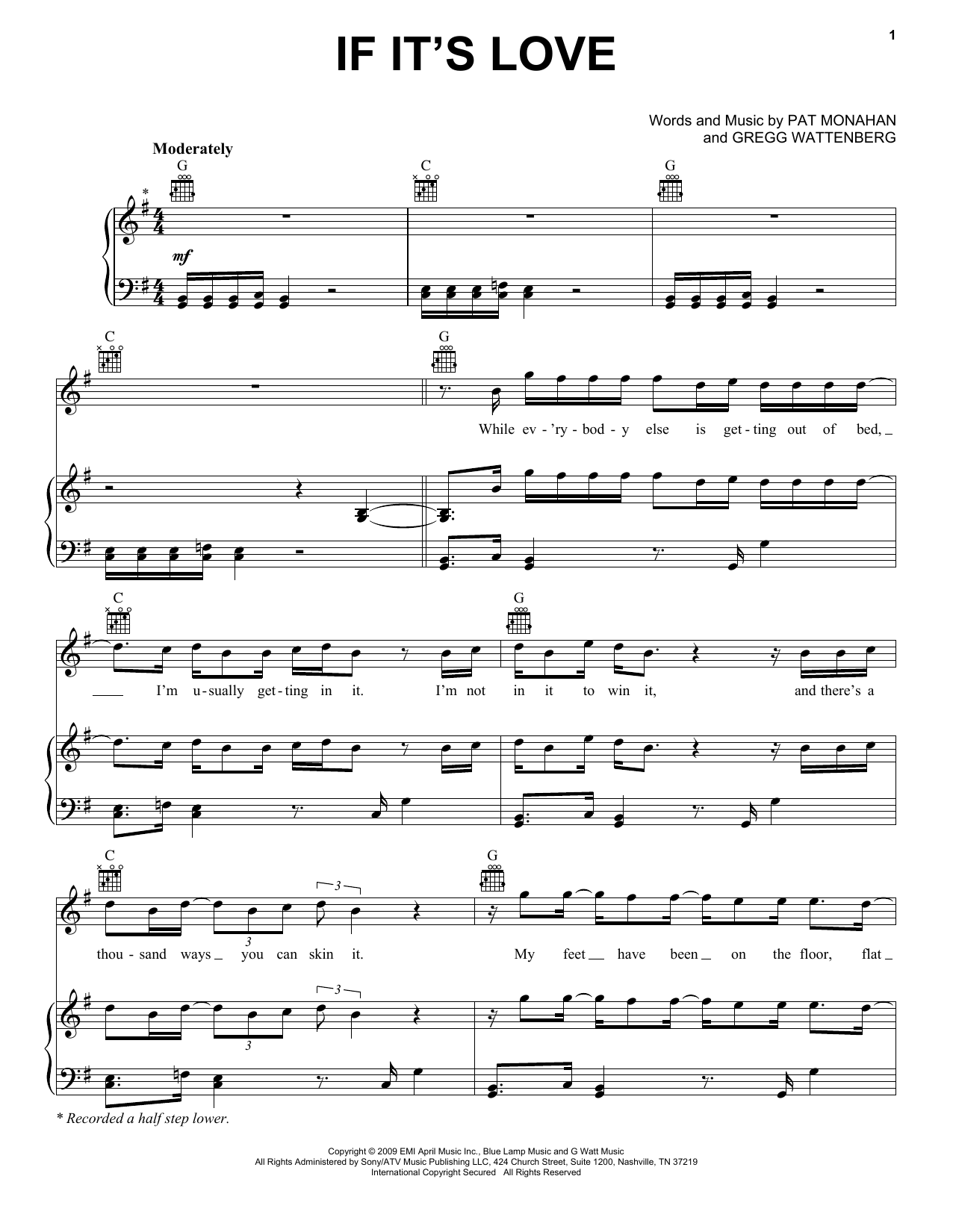 Train If It's Love sheet music notes and chords. Download Printable PDF.