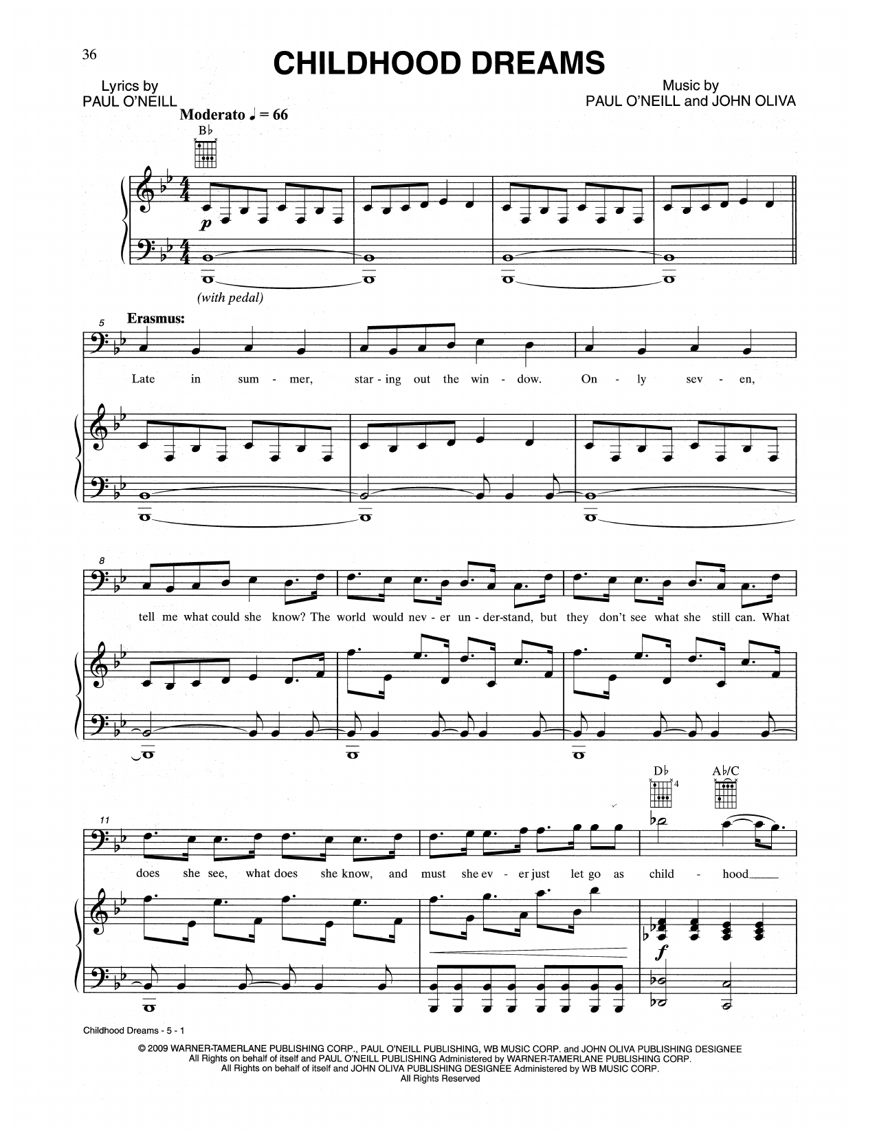 Trans-Siberian Orchestra Childhood Dreams sheet music notes and chords. Download Printable PDF.