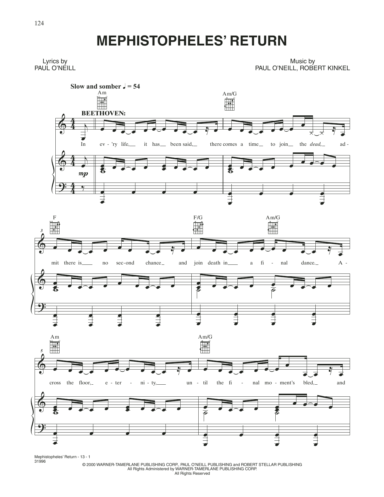 Learn to play Trans-Siberian Orchestra Mephistopheles' Return sheet music for Piano, Vocal & Guitar Chords (Right-Hand Melody) in minutes. Price: 6.9900$ Trans-Siberian Orchestra Mephistopheles' Return sheet music notes and chords arranged for Piano, Vocal & Guitar Chords (Right-Hand Melody)