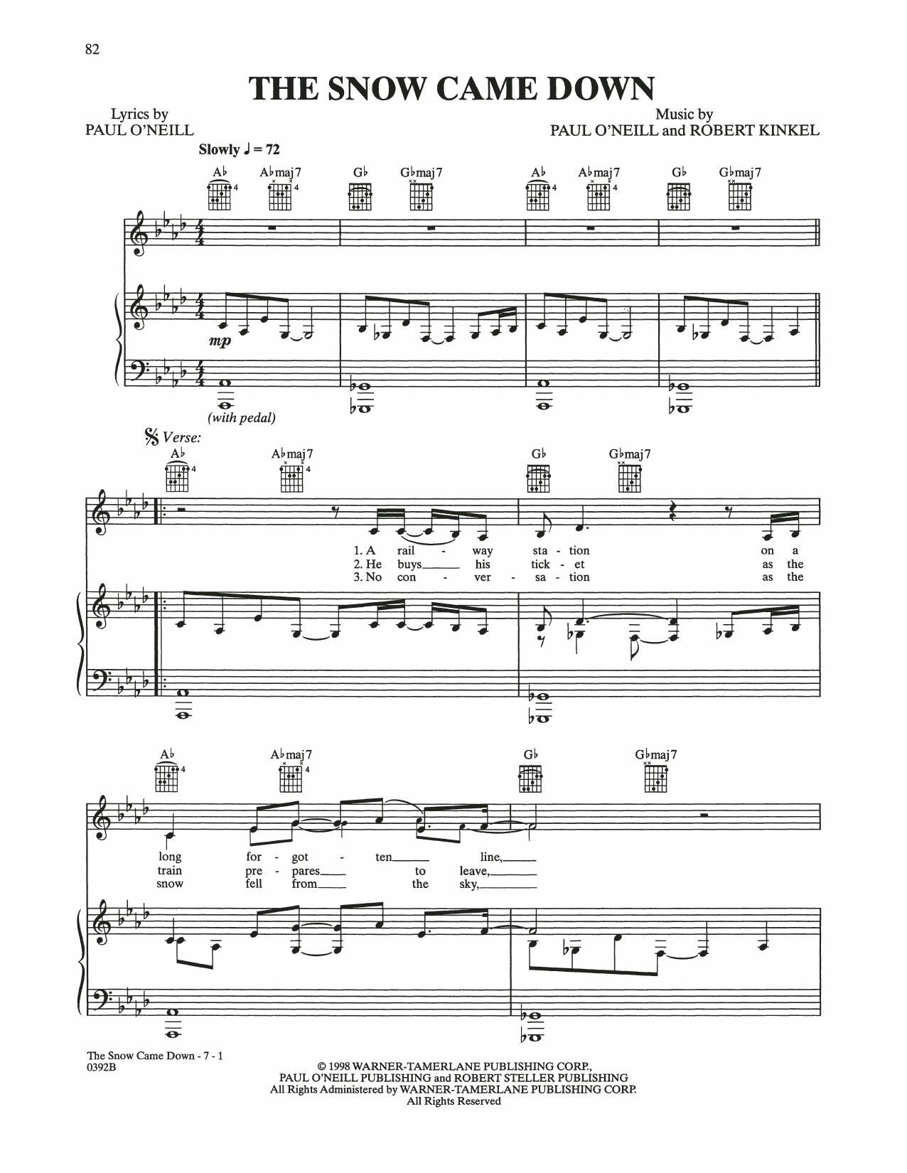 Learn to play Trans-Siberian Orchestra The Snow Came Down sheet music for Piano, Vocal & Guitar Chords (Right-Hand Melody) in minutes. Price: 6.9900$ Trans-Siberian Orchestra The Snow Came Down sheet music notes and chords arranged for Piano, Vocal & Guitar Chords (Right-Hand Melody)