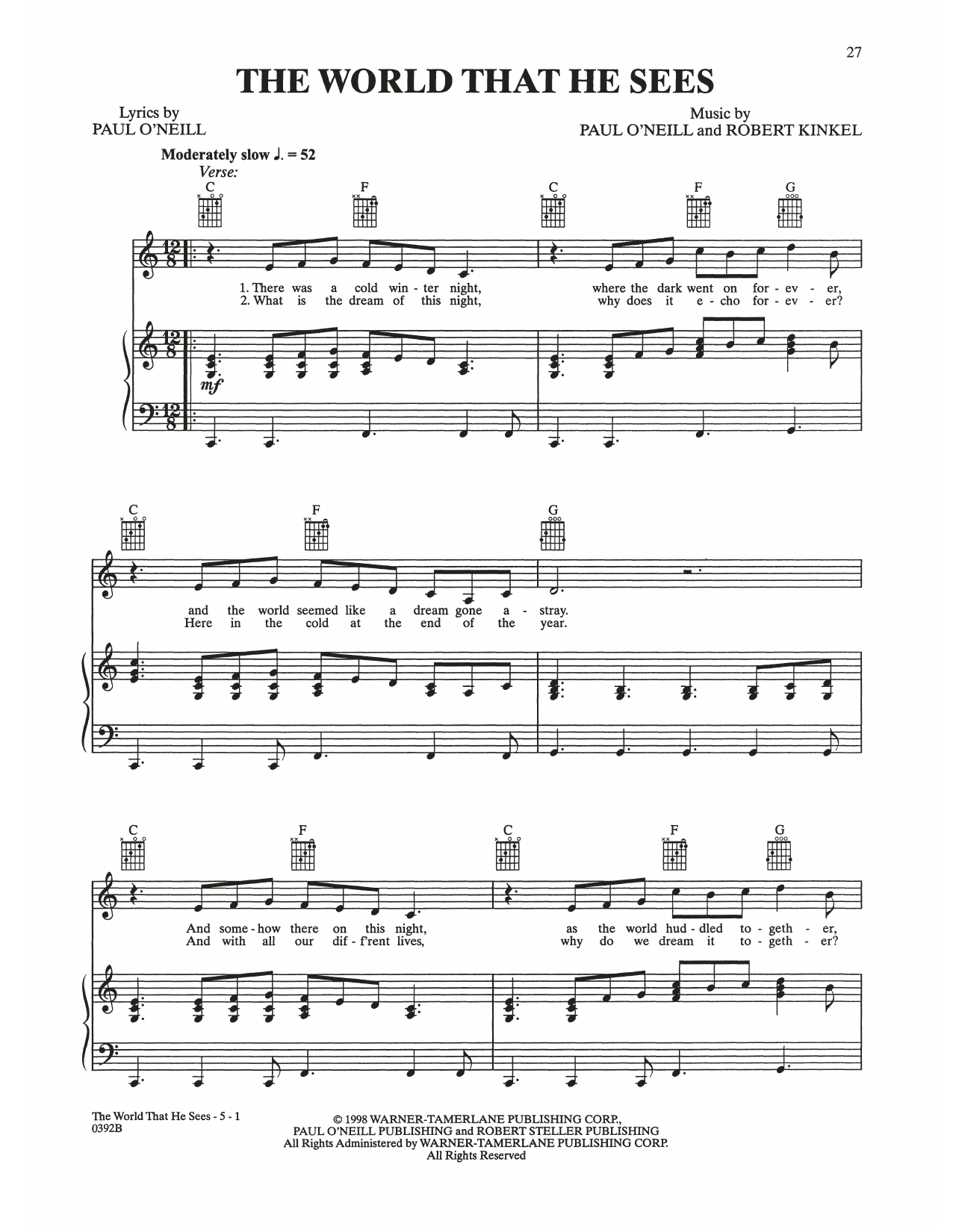 Learn to play Trans-Siberian Orchestra The World That He Sees sheet music for Piano, Vocal & Guitar Chords (Right-Hand Melody) in minutes. Price: 6.9900$ Trans-Siberian Orchestra The World That He Sees sheet music notes and chords arranged for Piano, Vocal & Guitar Chords (Right-Hand Melody)
