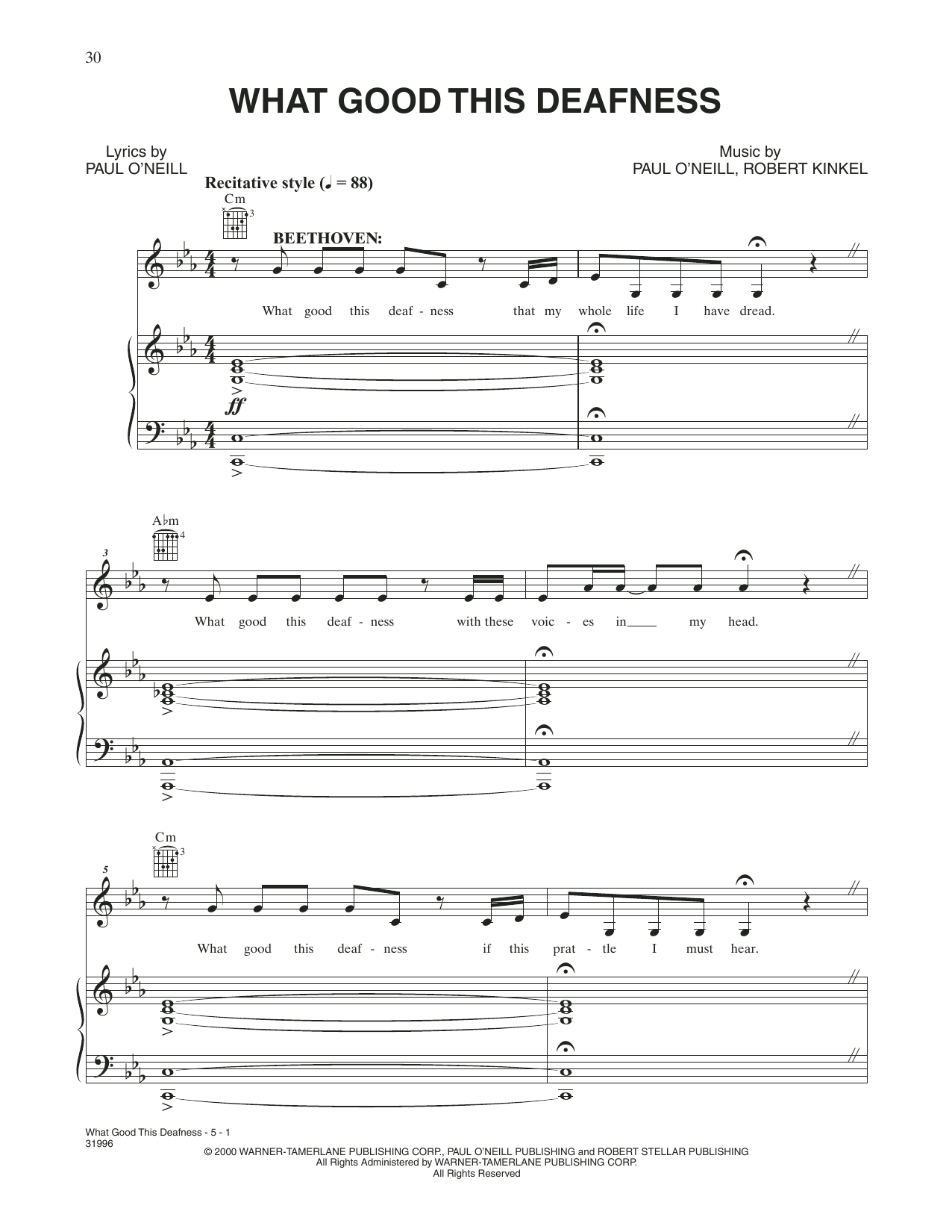 Learn to play Trans-Siberian Orchestra What Good This Deafness sheet music for Piano, Vocal & Guitar Chords (Right-Hand Melody) in minutes. Price: 6.9900$ Trans-Siberian Orchestra What Good This Deafness sheet music notes and chords arranged for Piano, Vocal & Guitar Chords (Right-Hand Melody)