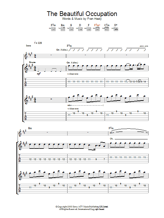 Learn to play Travis The Beautiful Occupation sheet music for Guitar Tab in minutes. Price: 7.8900$ Travis The Beautiful Occupation sheet music notes and chords. Download Printable PDF.